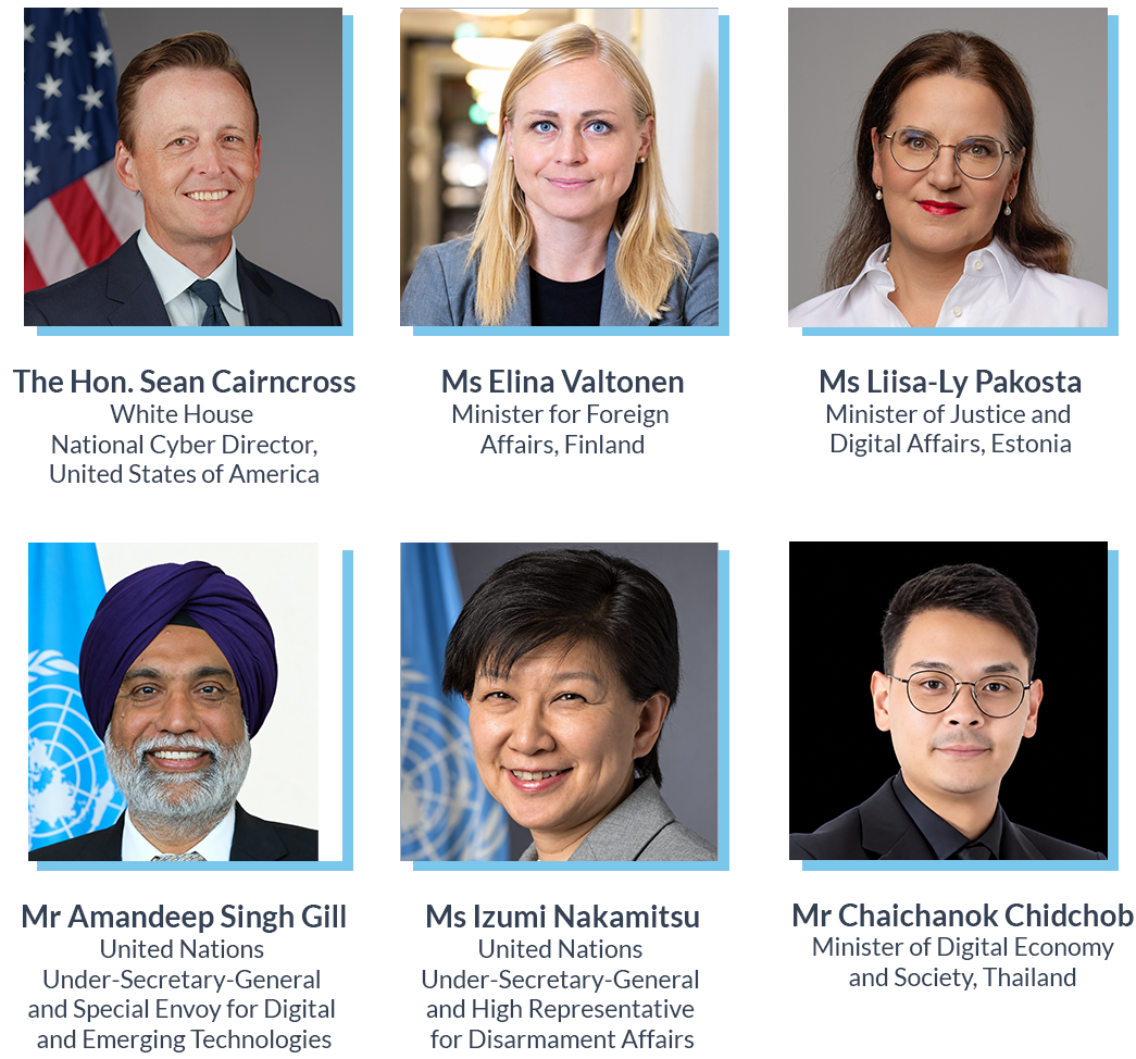 Collage of 6 distinguished guests for SICW 2026